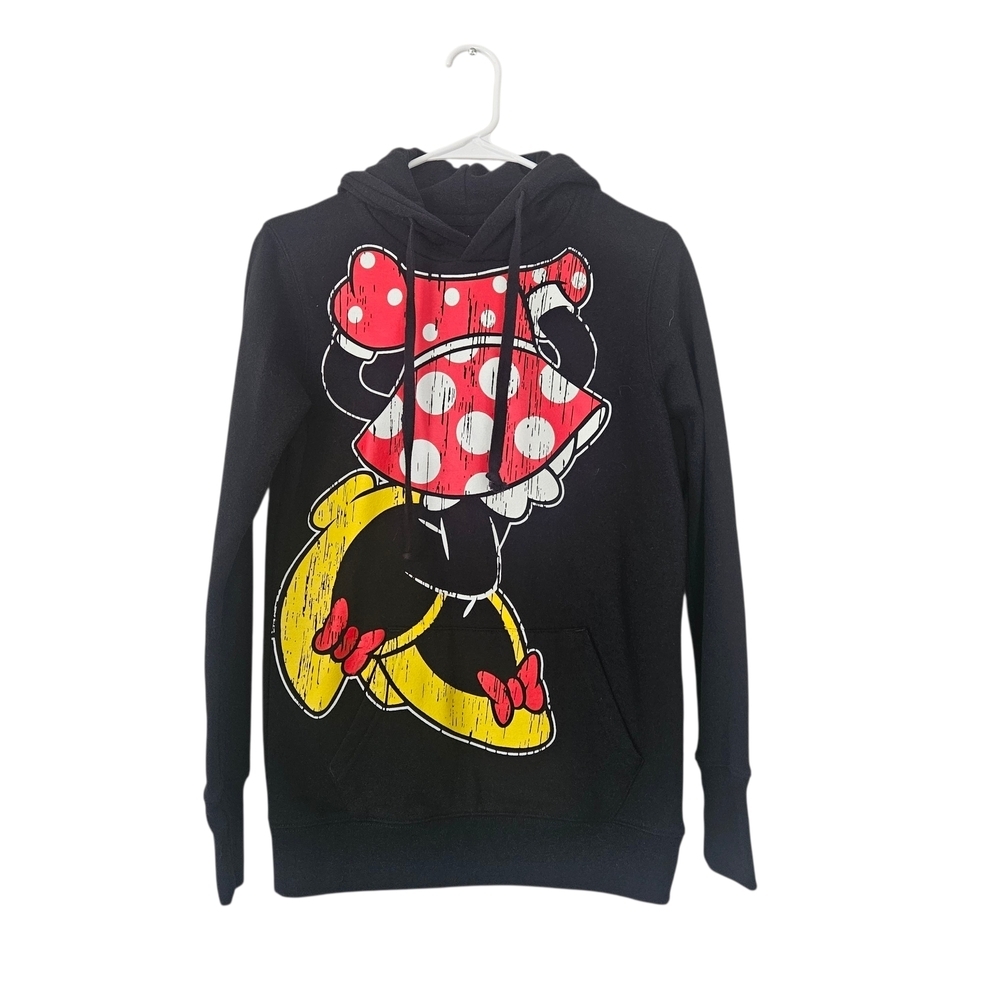 Disney Parks Black Minnie Mouse Character Hoodie Size S